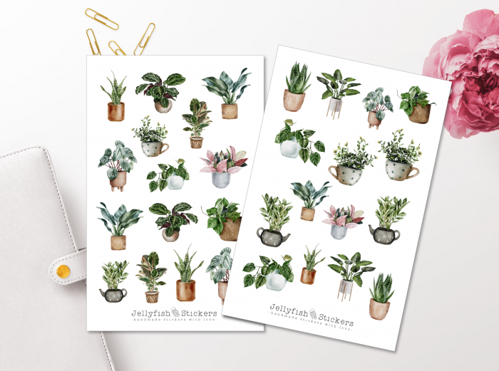 Pflanzen Sticker Set